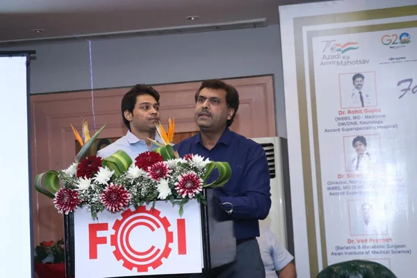 Guest Speaker on Robotics Surgery at Faridabad Chamber of Commerce Industry At Health and Wellness Seminar