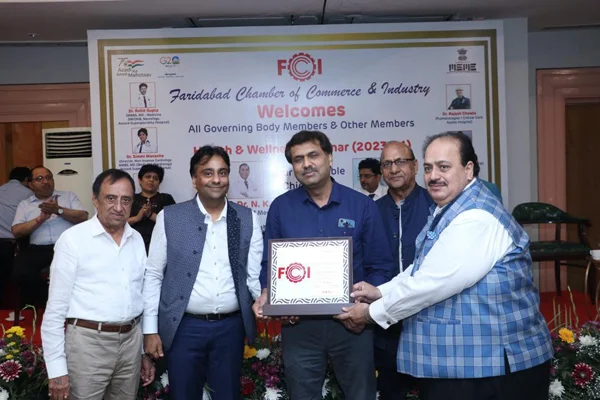 Guest Speaker on Robotics Surgery at Faridabad Chamber of Commerce Industry At Health and Wellness Seminar